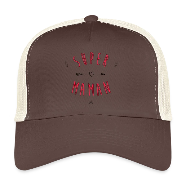 Super Maman : Cœur et Flèche, Votre Héroïne Quotidienne sur Casquette trucker