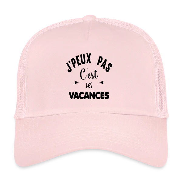 C'est les Vacances ! sur Casquette trucker