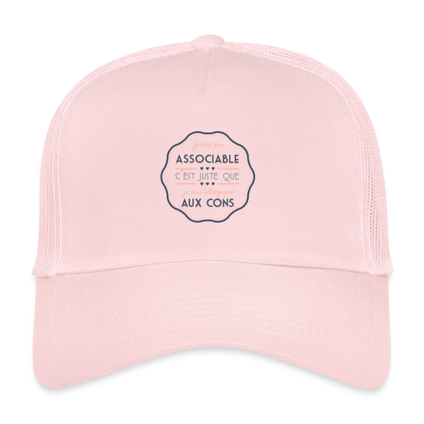 Sociable ? Non, Merci ! sur Casquette trucker
