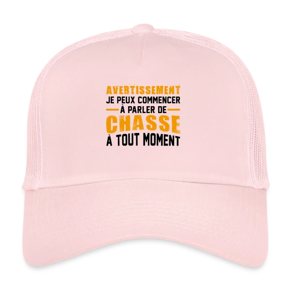 Chasseur : Attention Humour Sauvage ! sur Casquette trucker
