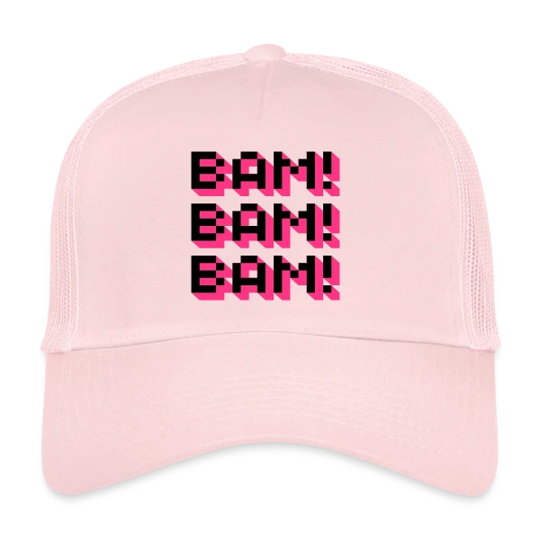Bam! Bam! Bam! Style Comique sur Casquette trucker