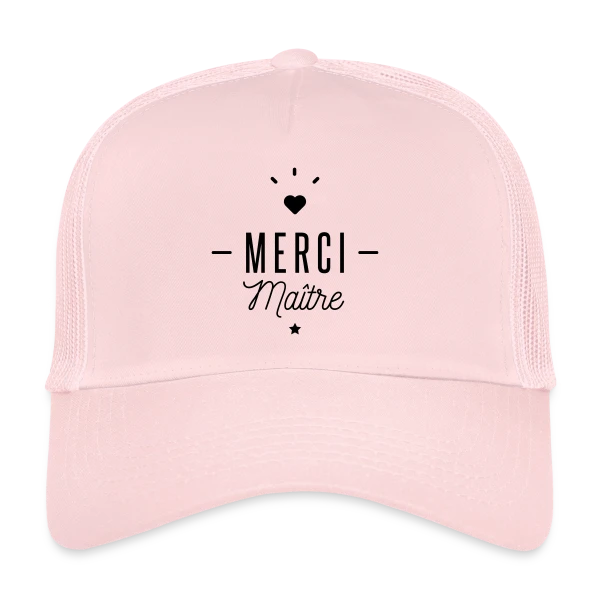 Merci Maître : Le Cadeau Idéal pour Profs sur Casquette trucker