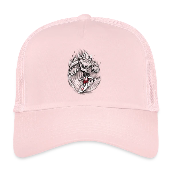 Mario, le Surfeur de Bowser sur Casquette trucker