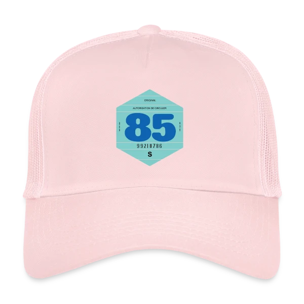 Vignette Rétro Automobile France 1985 sur Casquette trucker