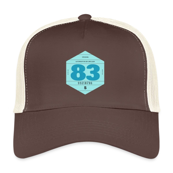 Vignette Auto Rétro 1983 : Voyage Vintage en France sur Casquette trucker