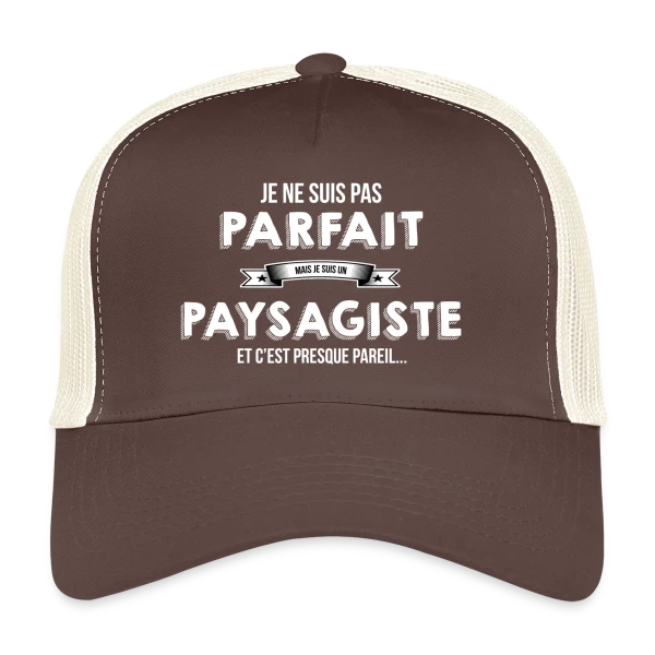 Paysagiste Fier Bannière sur Casquette trucker