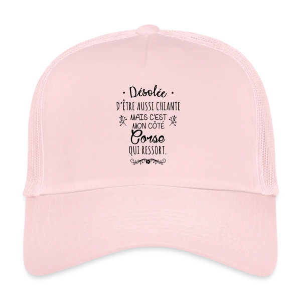Mon Caractère Corse sur Casquette trucker