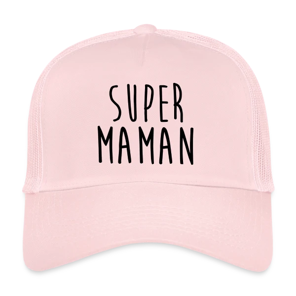 SUPER MAMAN : T-shirt Hommage à une Héroïne sur Casquette trucker