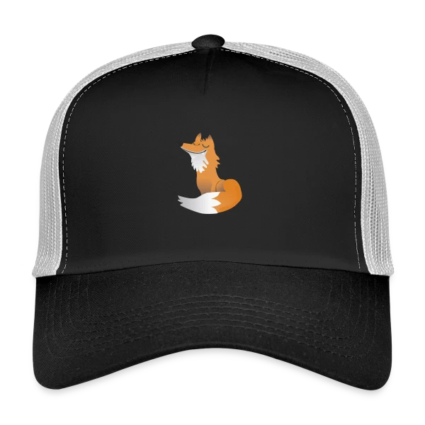 Renard Zen Élégant sur Casquette trucker