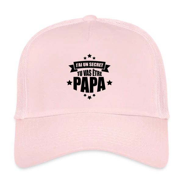 J'ai un Secret : Tu Vas Être Papa ! Annonce Surprise sur Casquette trucker