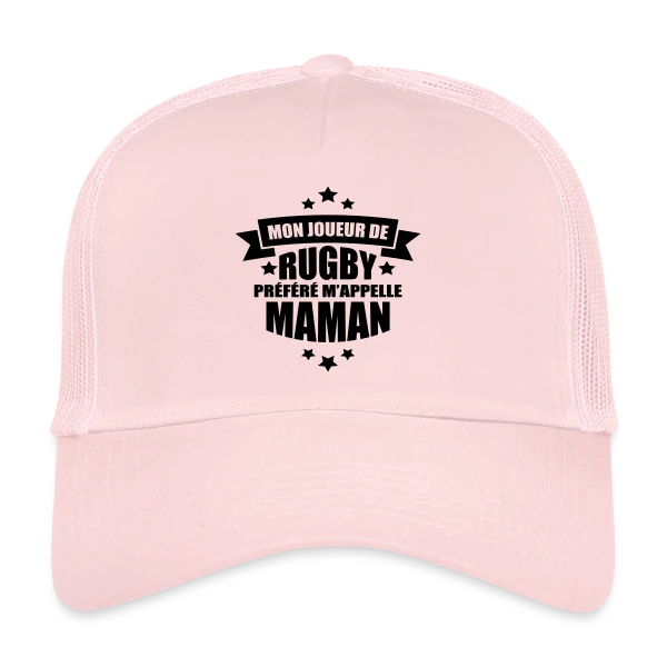 Mon Joueur de Rugby Préféré M'appelle Maman sur Casquette trucker