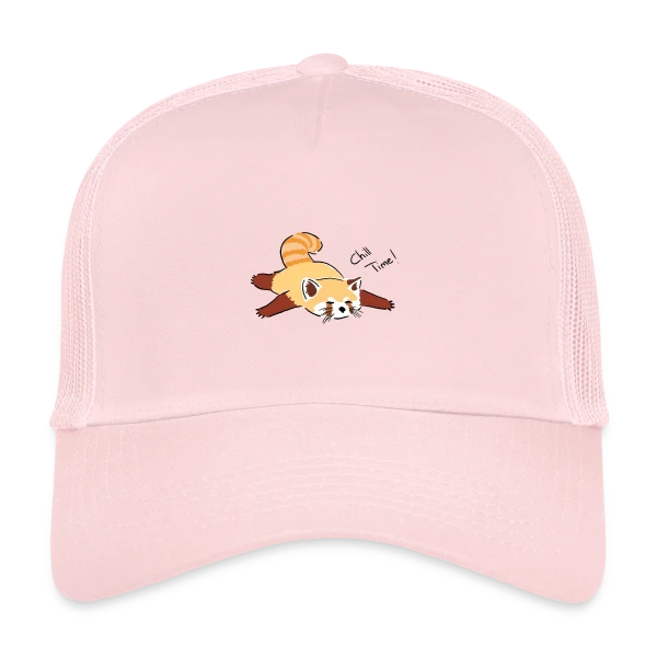 Panda Roux Détente sur Casquette trucker