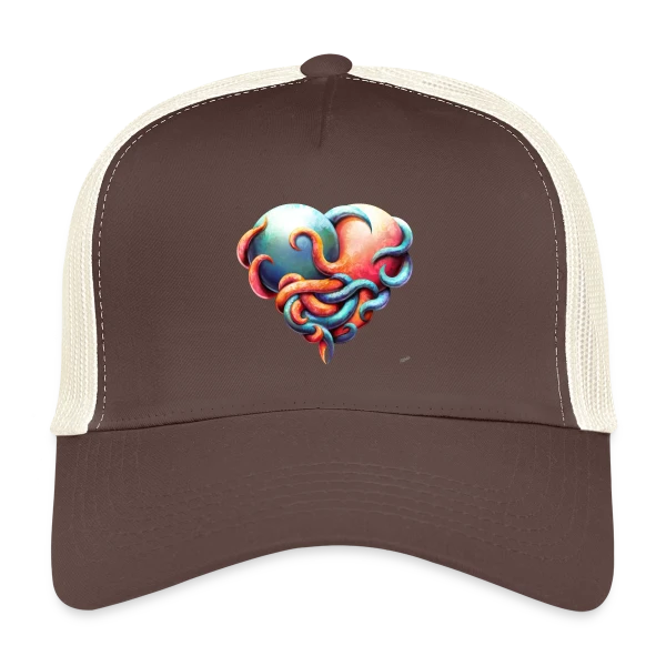 Grand Câlin Poulpe sur Casquette trucker