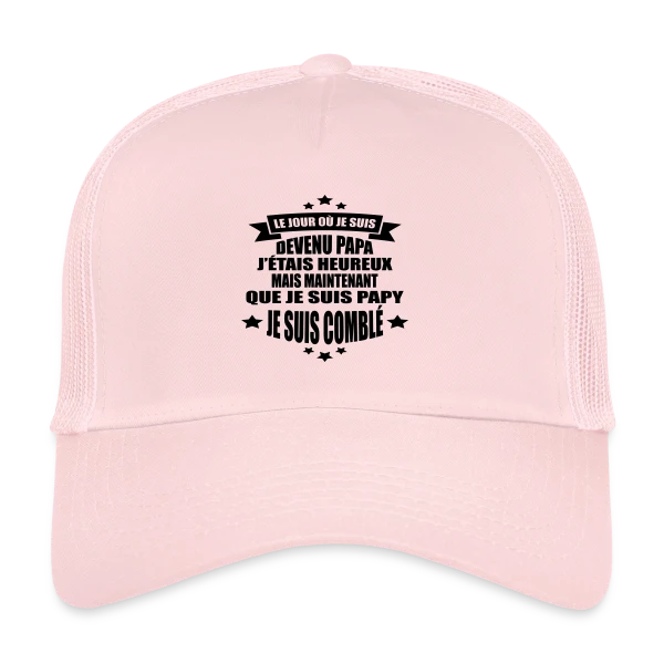 Papy Comblé : Fierté Grand-Parentale Affichée sur Casquette trucker