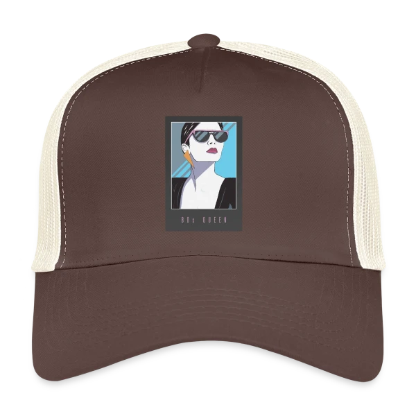 Reine des Années 80 sur Casquette trucker