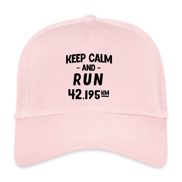 Keep Calm and Run : Motivation Course à Pied sur Casquette trucker