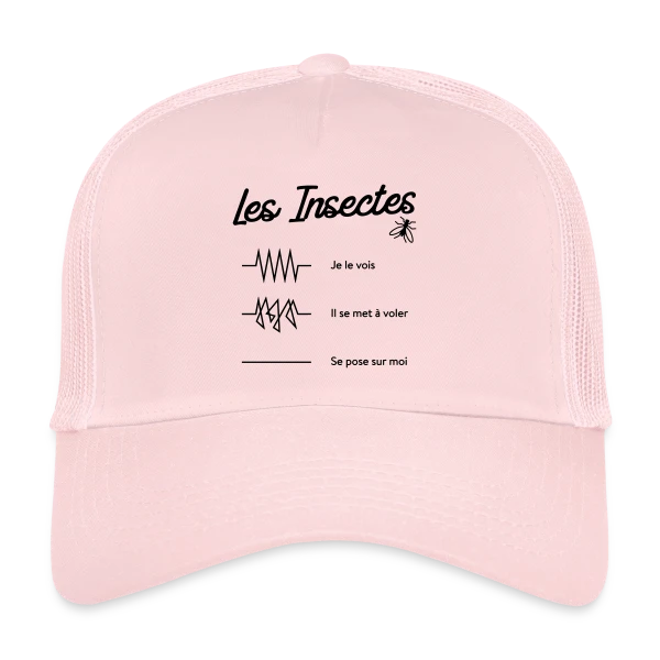 Insectes : Peur Bleue Garantie ! sur Casquette trucker