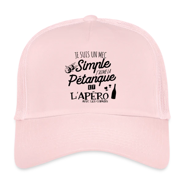 Pétanque & Apéro : L'Équipe Gagnante sur Casquette trucker