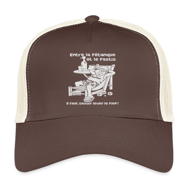 Entre la Pétanque et le Pastis sur Casquette trucker