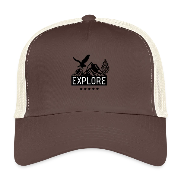Aventure Montagne Aigle sur Casquette trucker