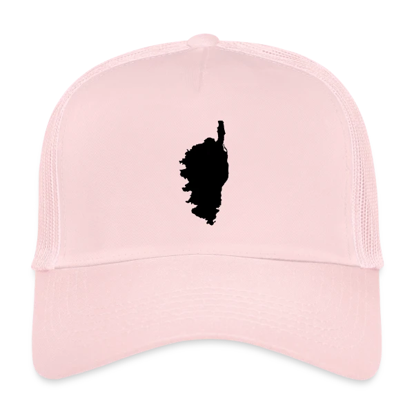 Silhouette Carte Corse sur Casquette trucker