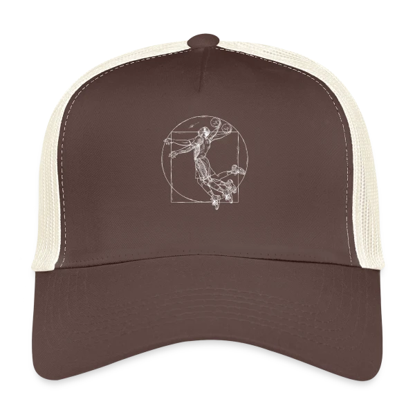 Homme de Vitruve Basketteur : Art & Sport sur Casquette trucker