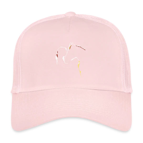 Silhouette Cavalière Abstraite sur Casquette trucker