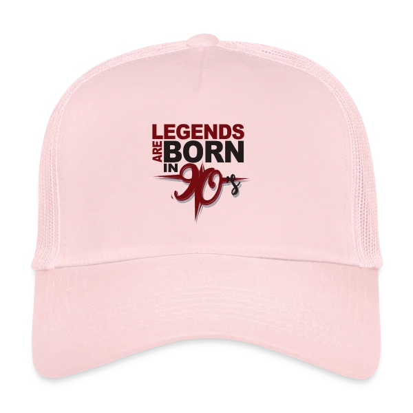 Légendes Nées Années 90 sur Casquette trucker