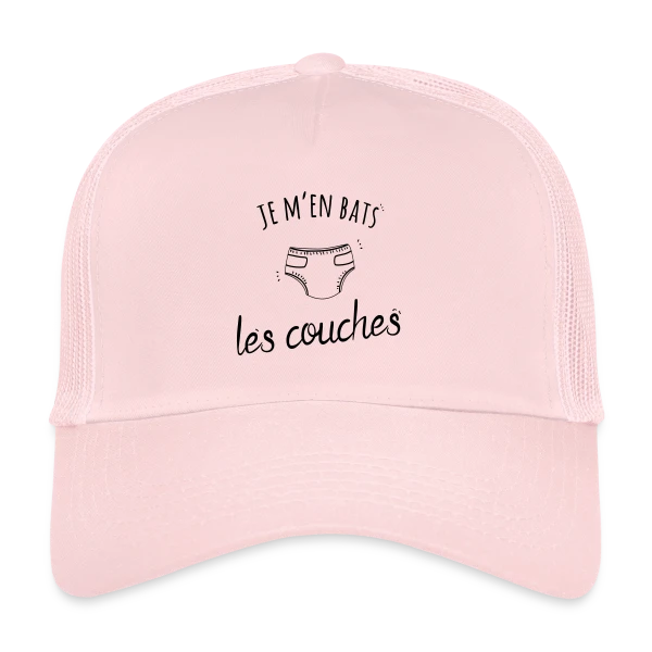 Humour "Je M'en Bats Les Couches" - Idée Cadeau Drôle sur Casquette trucker