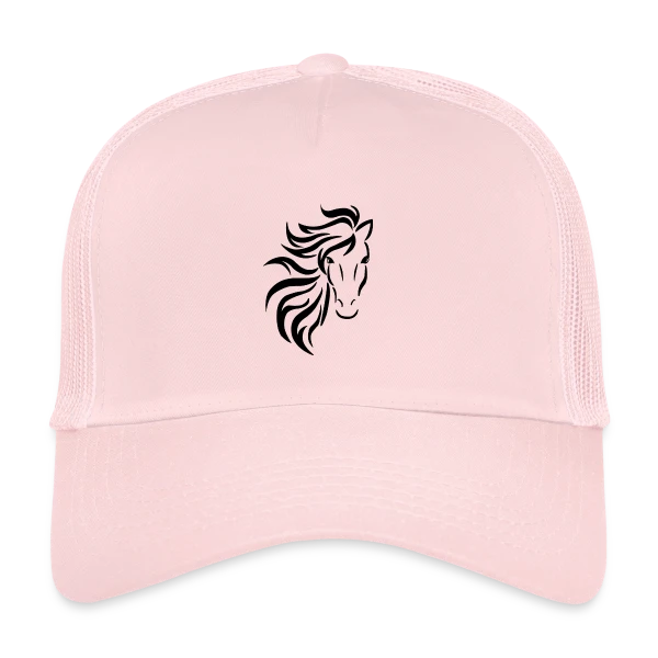 Tête de Cheval Tribal sur Casquette trucker