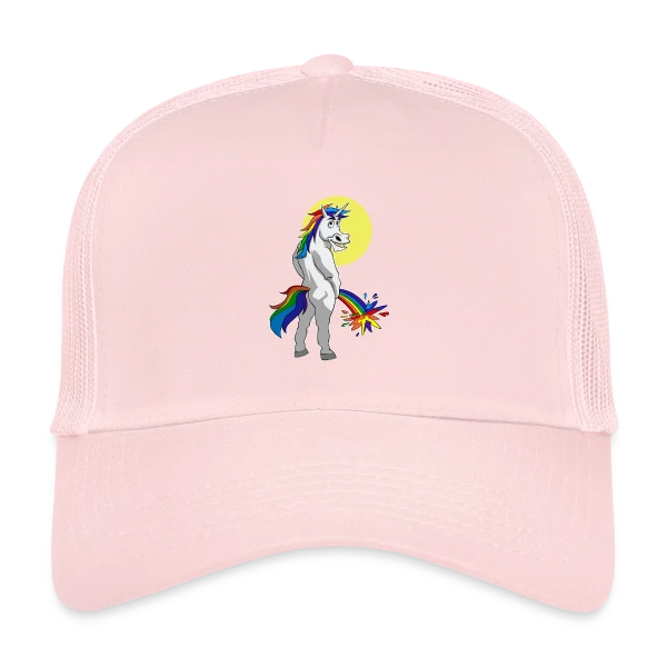 Licorne Pipi Arc-en-ciel sur Casquette trucker