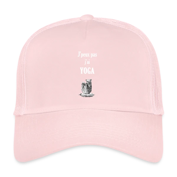 Ours Yogiste : Zen et Drôle sur sa Banquise sur Casquette trucker