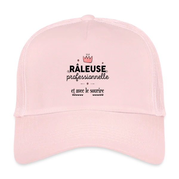 Râleuse Professionnelle sur Casquette trucker