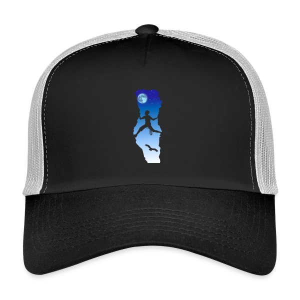 Grimpe Nocturne : L'Escalade Sous les Étoiles sur Casquette trucker