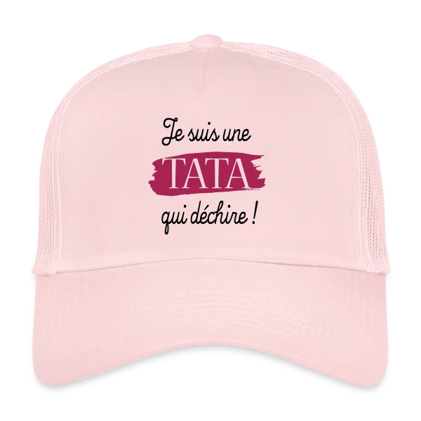 'Tata qui Déchire' - Le Cadeau Idéal pour une Super Tata sur Casquette trucker