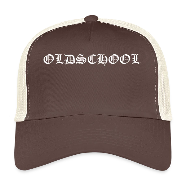 Inscription Oldschool Simple sur Casquette trucker