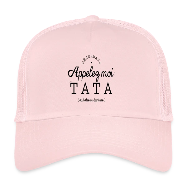 "Maintenant Appelez-Moi Tata" - Annonce Maternité Fun sur Casquette trucker