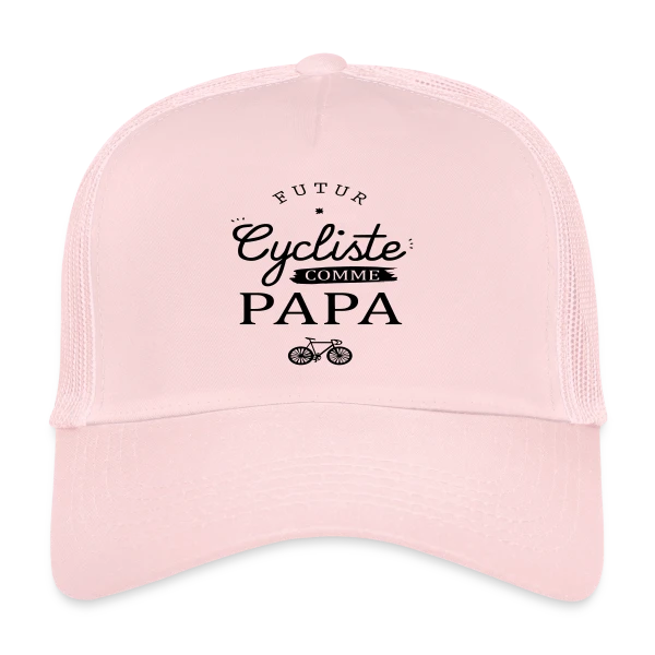 Futur Cycliste comme Papa : Ma Passion sur Deux Roues sur Casquette trucker