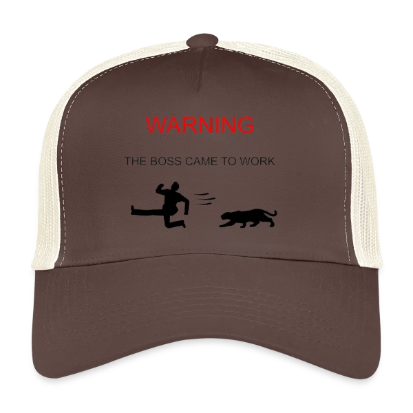 Attention : Le Patron est Arrivé sur Casquette trucker