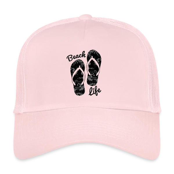 Vie de Plage Tongs Détente sur Casquette trucker