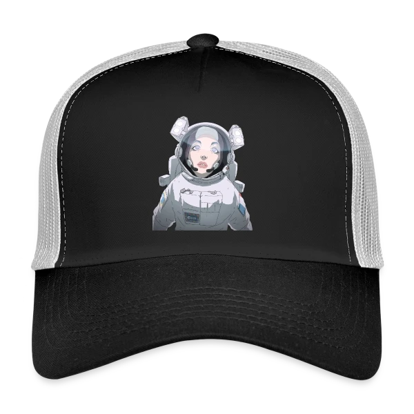 Astronaute Féminine Espace sur Casquette trucker