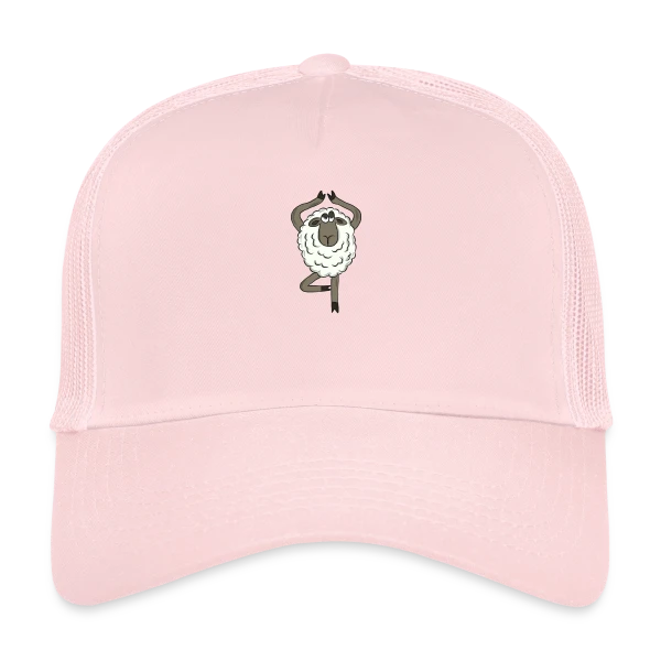 Mouton Yoga Zen sur Casquette trucker