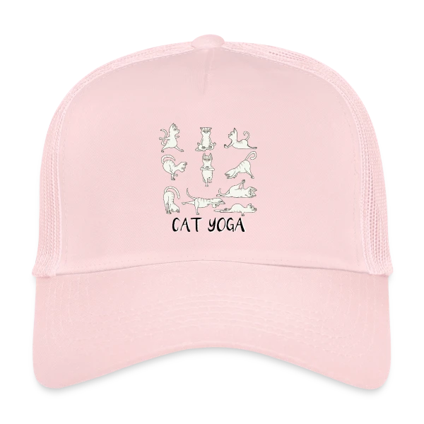 Chats Yoga Drôles sur Casquette trucker