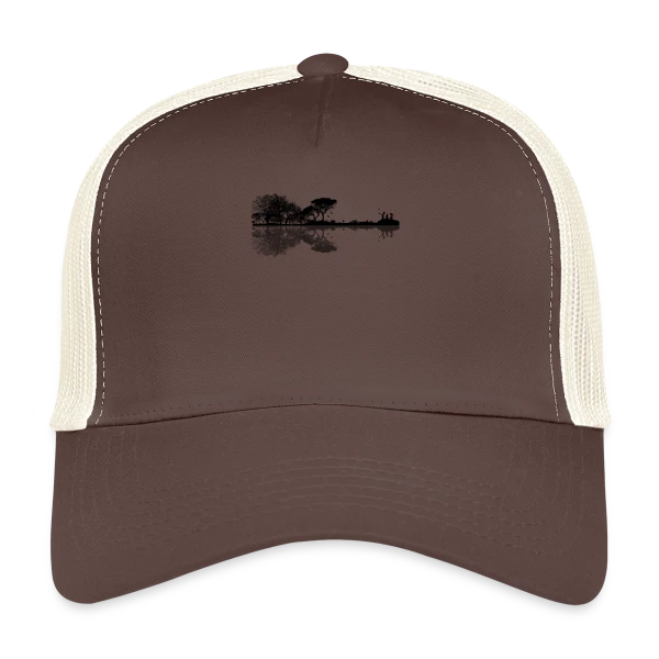 Guitare Électrique & Paysage Enchanté sur Casquette trucker