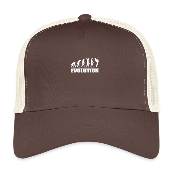 Guitare Évolution : La Vraie Histoire de l'Humanité sur Casquette trucker