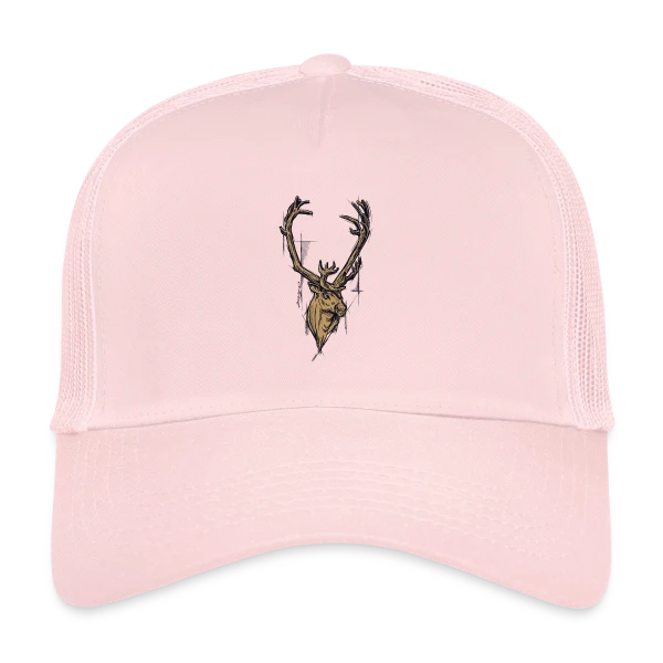 Renne Doré Majestueux sur Casquette trucker