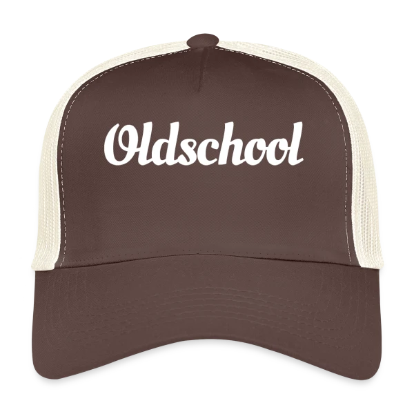 Typographie Rétro Oldschool sur Casquette trucker