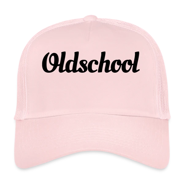 Typographie "Oldschool" Rétro sur Casquette trucker