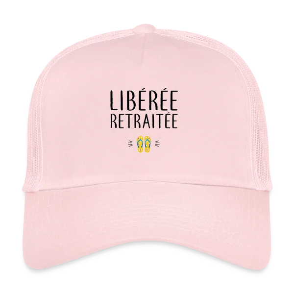 'Libérée Retraitée' - L'Humour pour Célébrer Sa Nouvelle Vie sur Casquette trucker