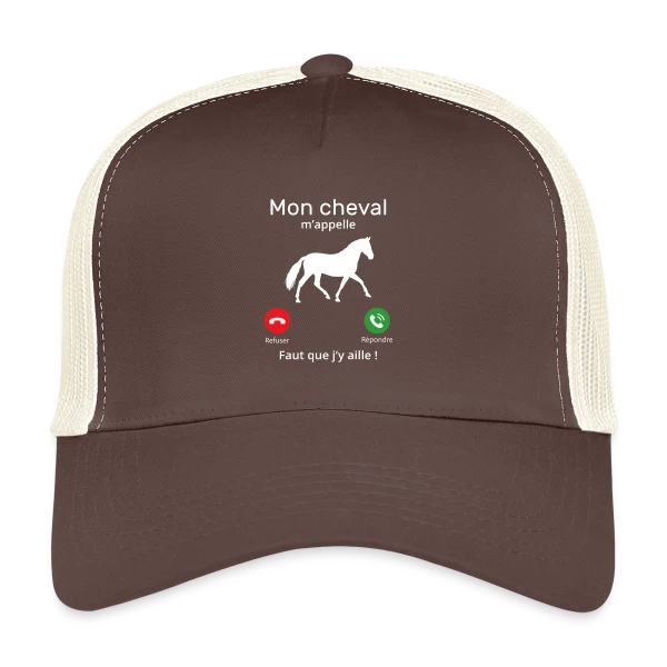 Mon Cheval M'appelle sur Casquette trucker